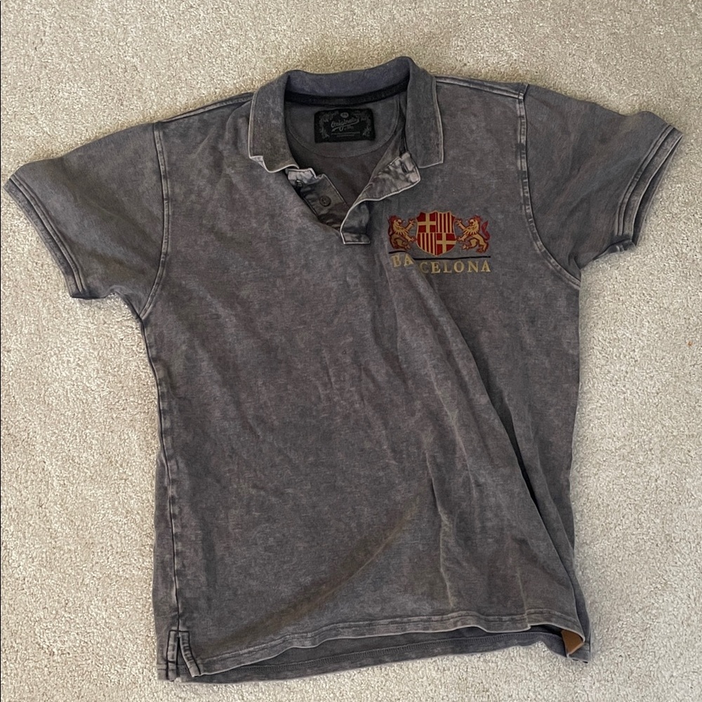 Gray Barcelona Polo Shirt
